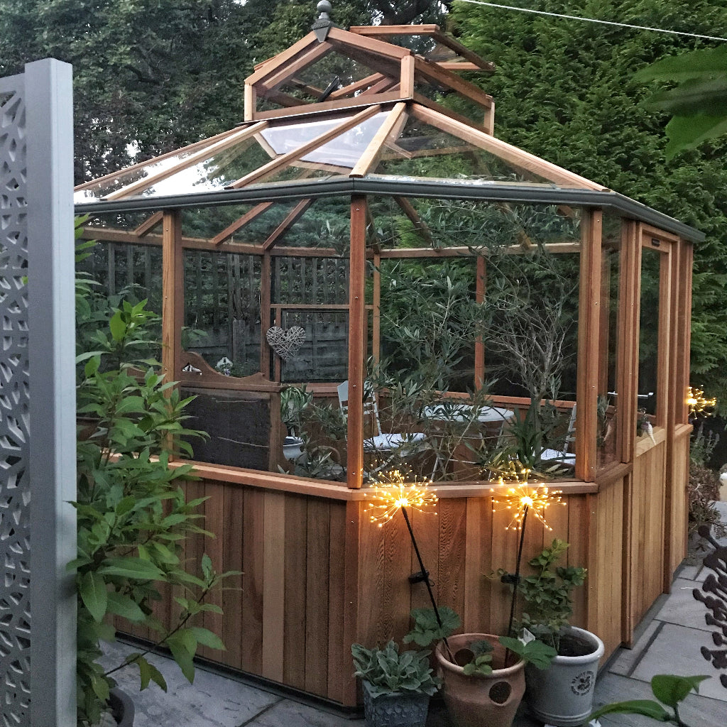 Alton Octagonal | Cedar Glass Greenhouse