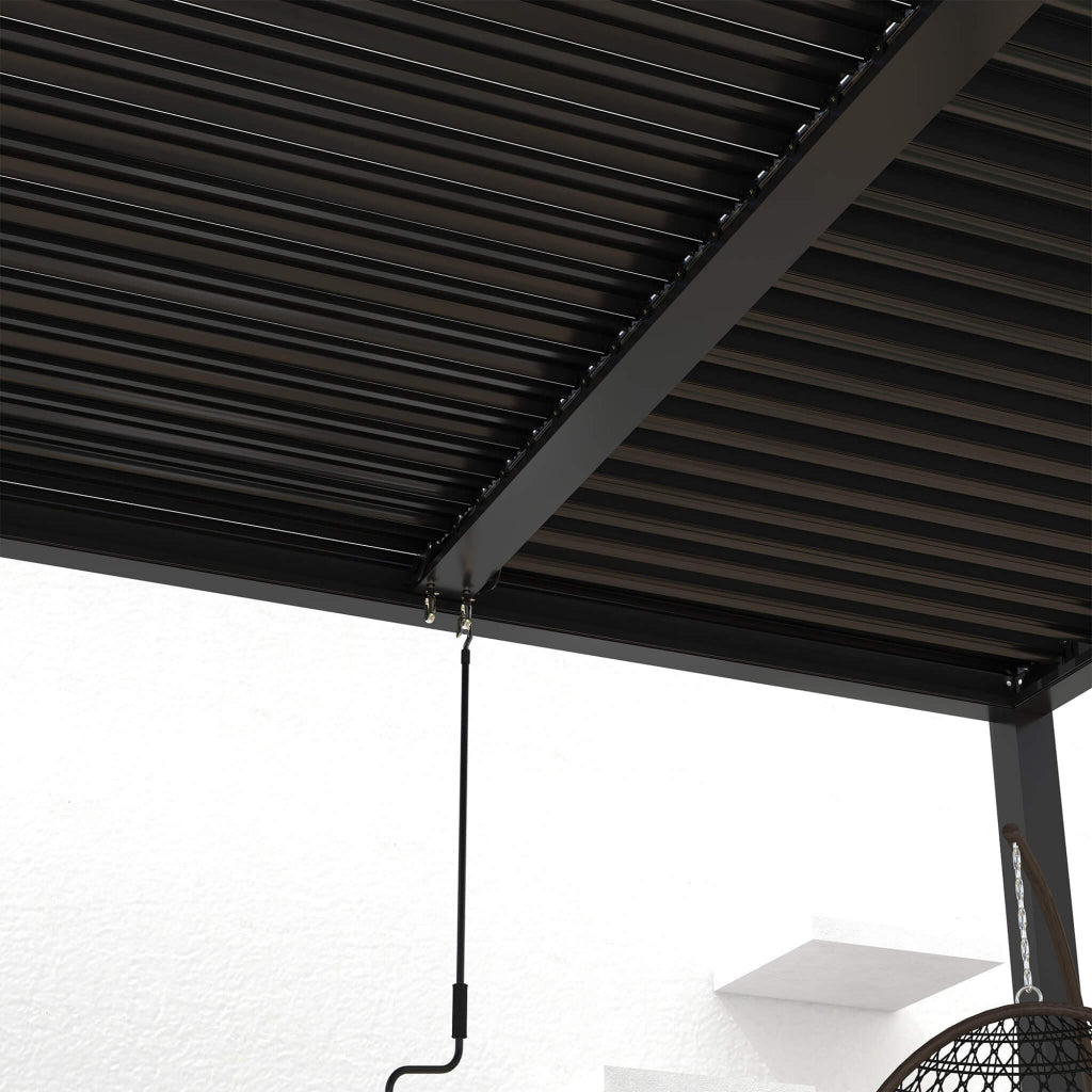 Alora 10' x 19' Powder-Coated Aluminum Louvered Pergola (SAK78345)
