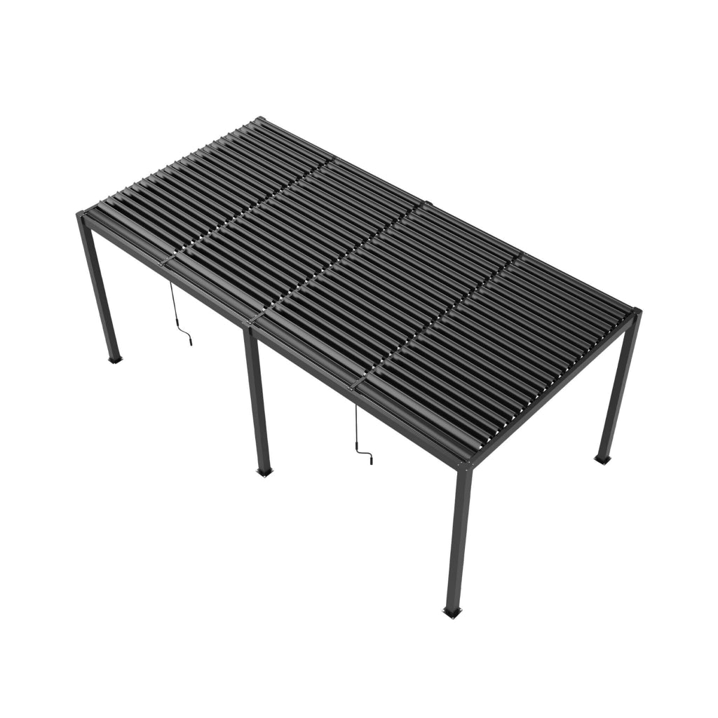 Alora 10' x 19' Powder-Coated Aluminum Louvered Pergola (SAK78345)