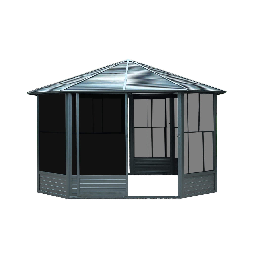 Alora 12' x 12' Large Octagonal Sunroom Solarium (SAK47843)
