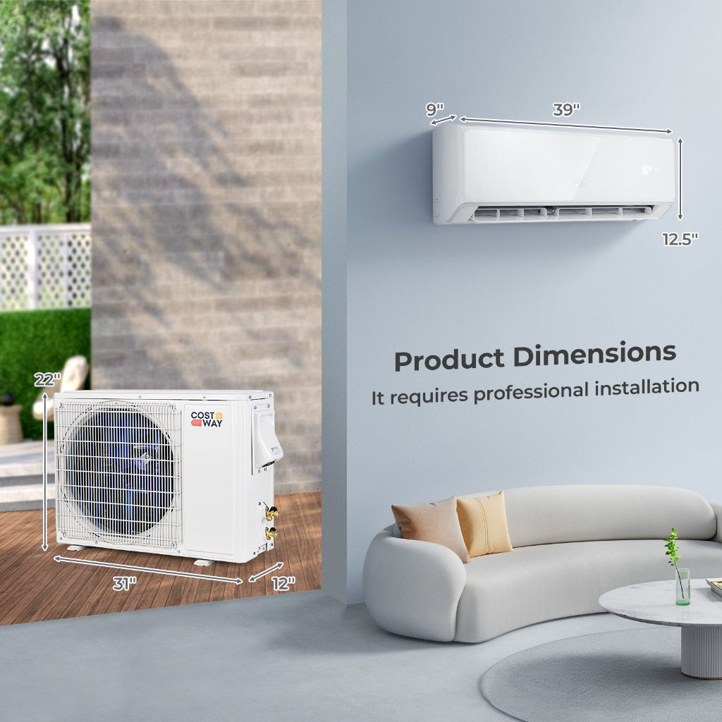 18,000 BTU Energy Star Mini Split Air Conditioner & Heat Pump System