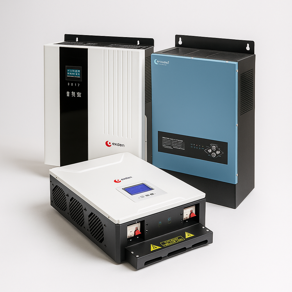 Exden Trio Pro Hybrid Solar Inverter Set
