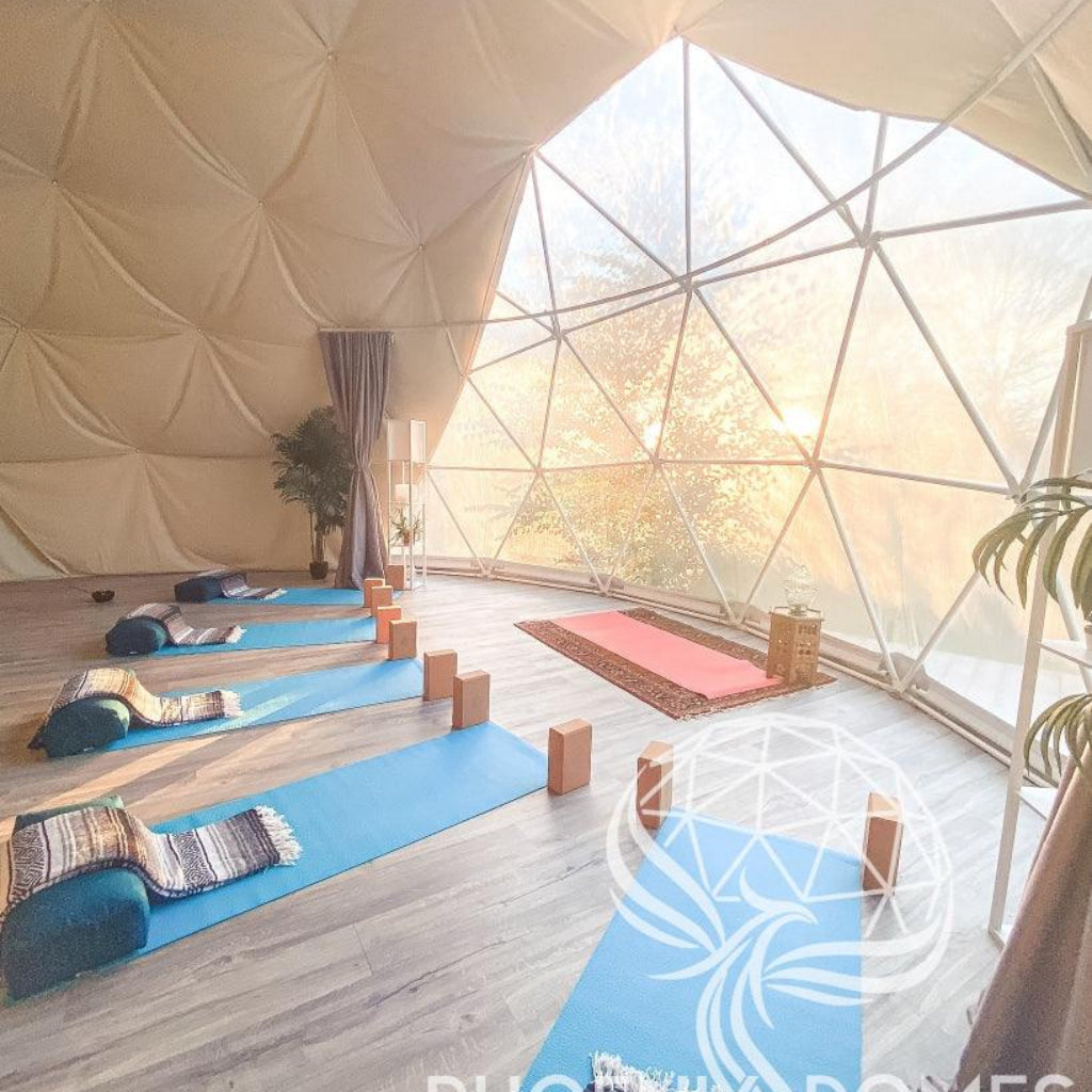 Phoenix Domes 33FT Deluxe 4-Season Glamping & Yoga Dome Package