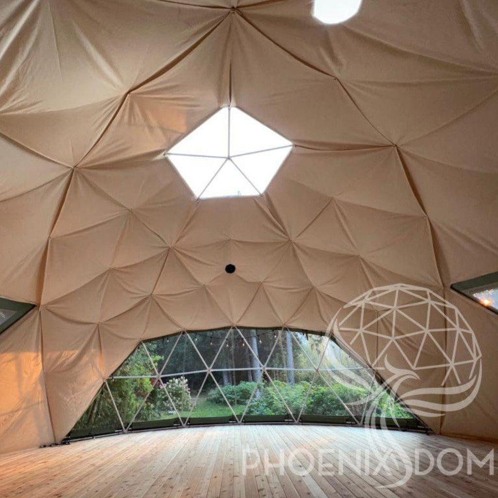 Phoenix Domes 33FT Deluxe 4-Season Glamping & Yoga Dome Package