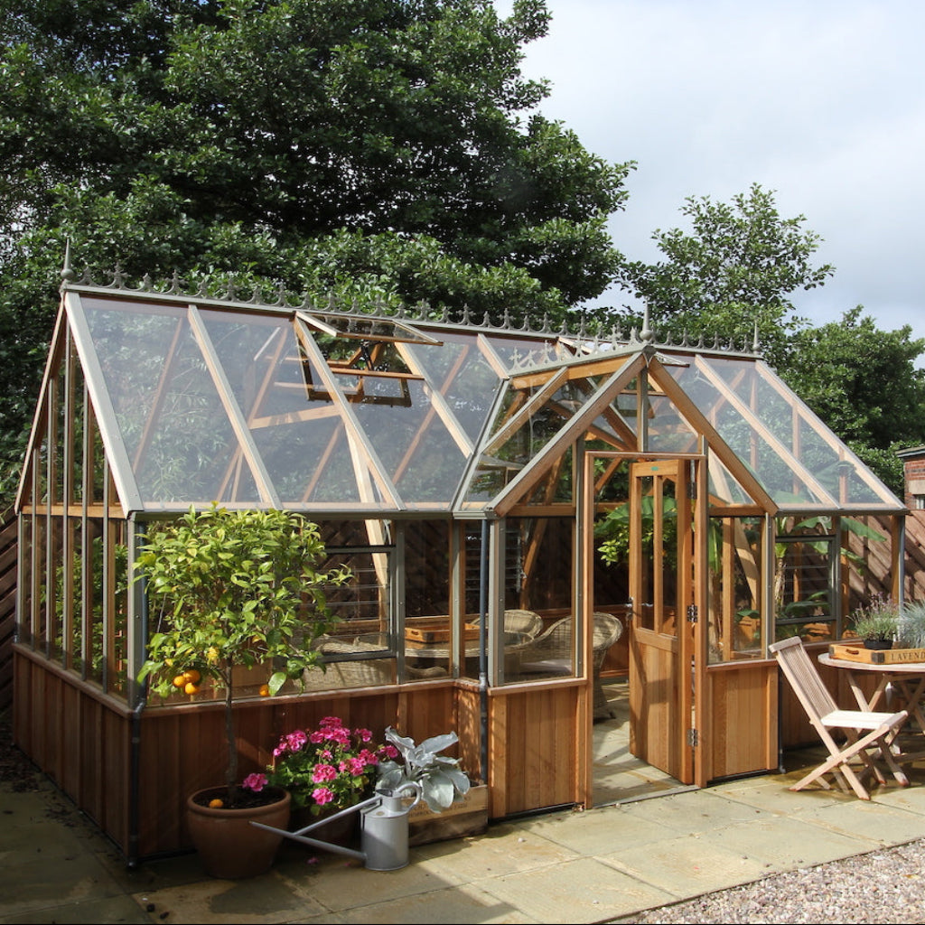 Alton Cambridge | T-Shaped Cedar Greenhouse