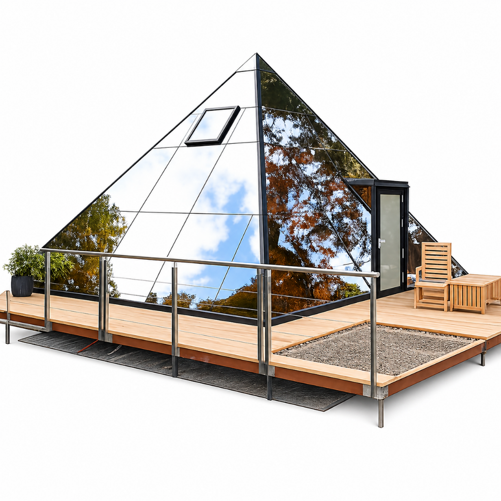 Dome Spaces GPYR Series Glass Pyramid | Architectural Glass Hospitality Pyramids