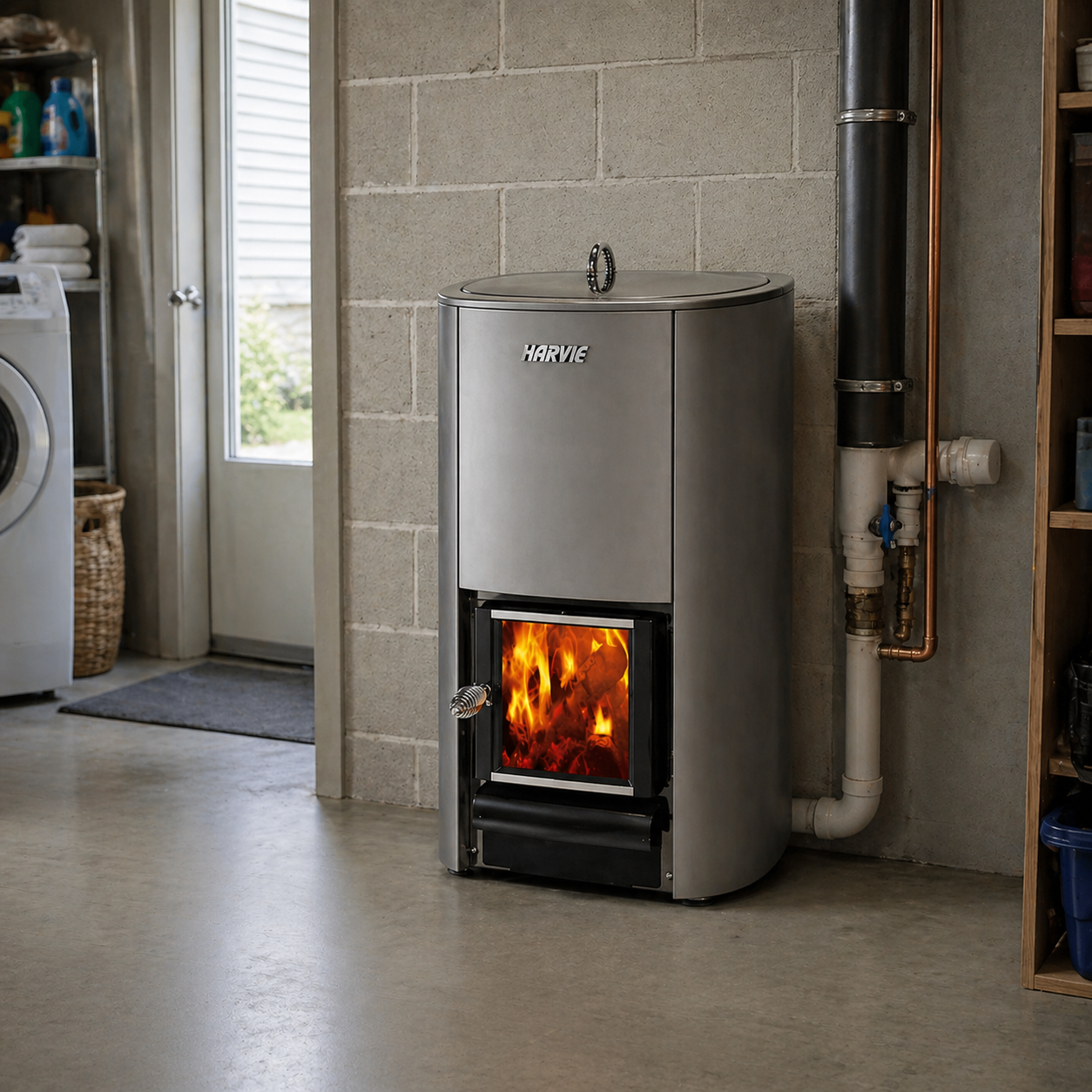 Harvia Cauldron 50L Wood-Burning Water Heater Stove (WP500) (SAK75984)