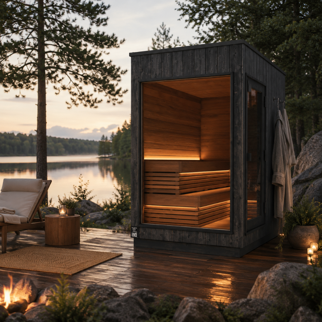 ThermaSol Nordic Misty | Luxury Outdoor Sauna Cabin (SAK17365)