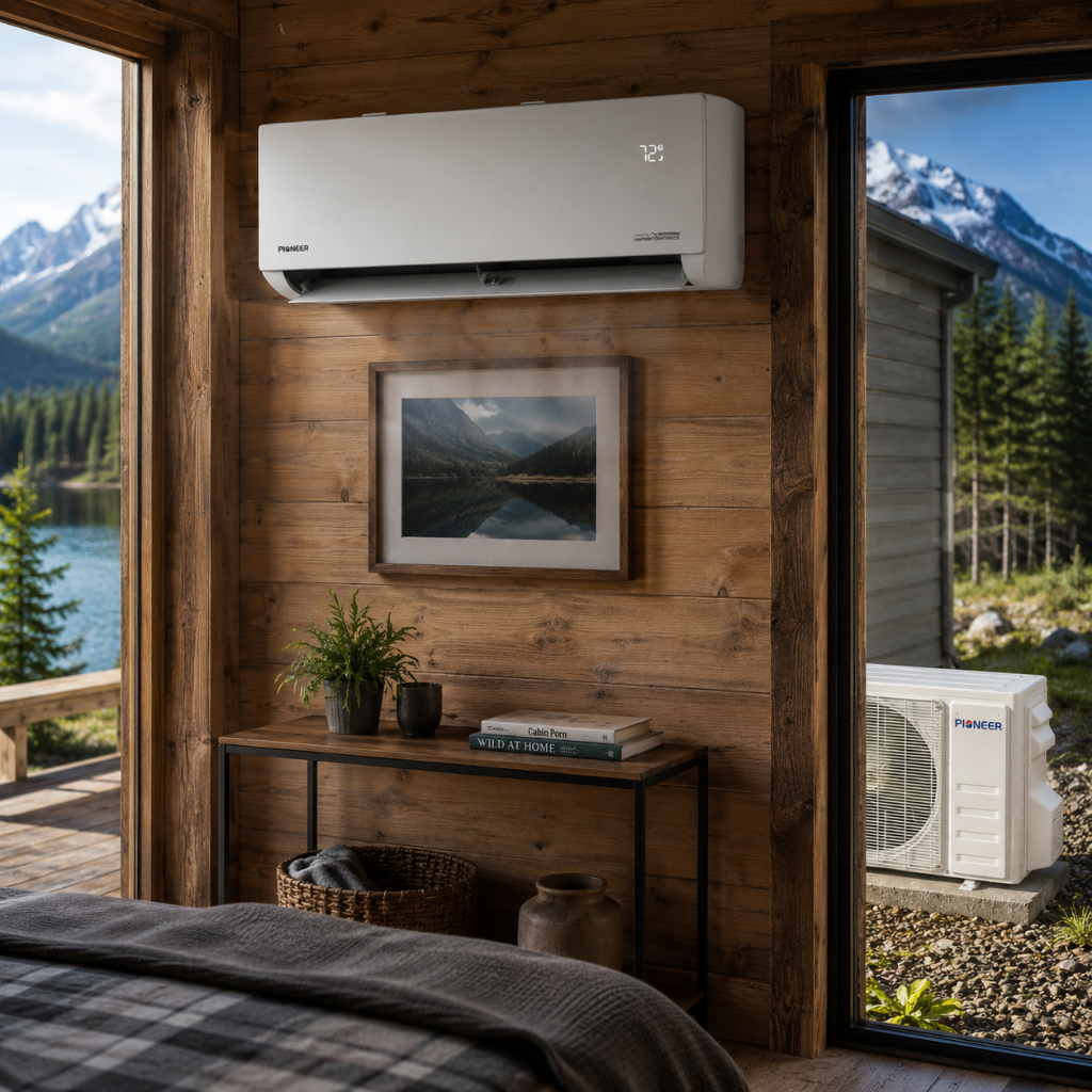 Pioneer Quantum Hyperformance 12,000 BTU 25 SEER2 Ductless Mini Split Heat Pump System