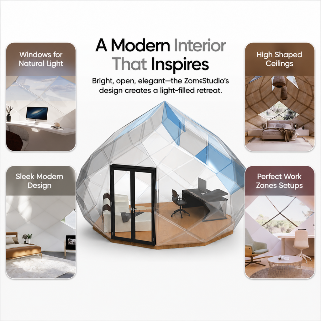 Zomes Studio Outdoor Pod | Modern Backyard Wellness Retreat