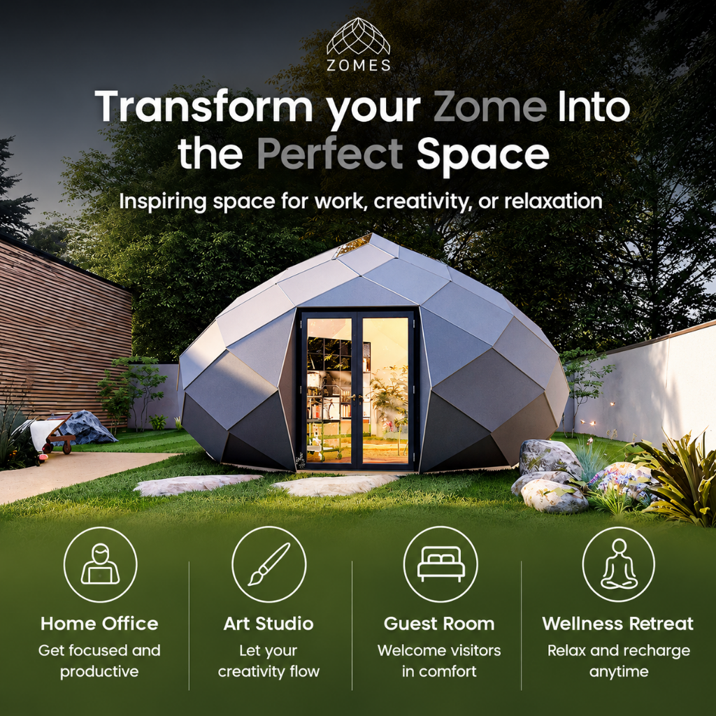 Zomes Studio Outdoor Pod | Modern Backyard Wellness Retreat