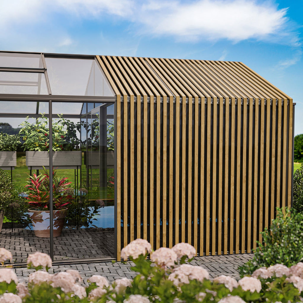 Bloom Cabin Classic Aluminum Greenhouse – Limited Accoya Edition + Built-In Storage
