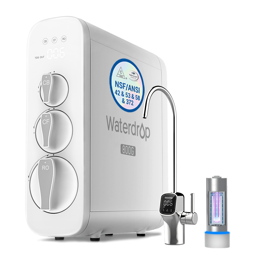 Waterdrop G3P800 800 GPD Tankless Reverse Osmosis Water Filtration System