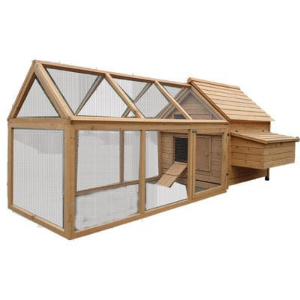 Wooden Chicken Coop with Egg House | Backyard Poultry Enclosure
