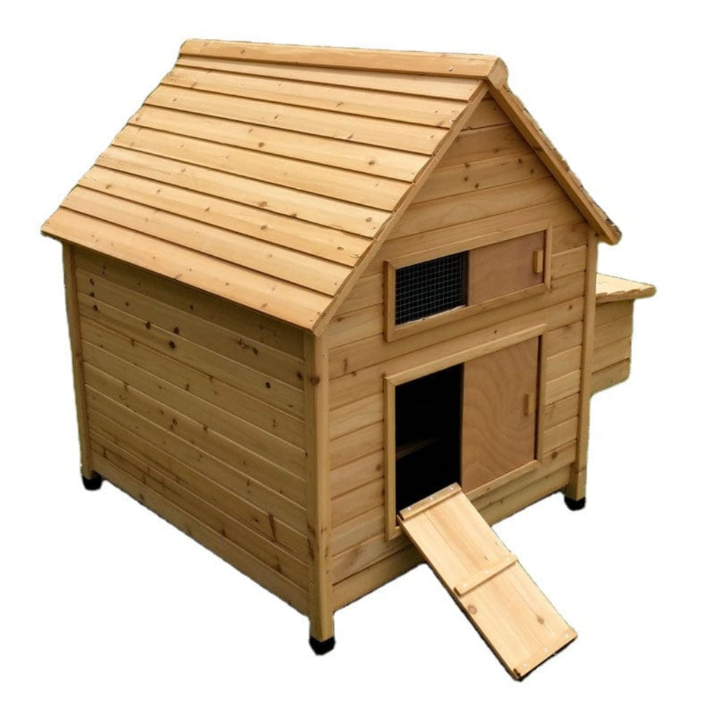Wooden Chicken Coop with Egg House | Backyard Poultry Enclosure