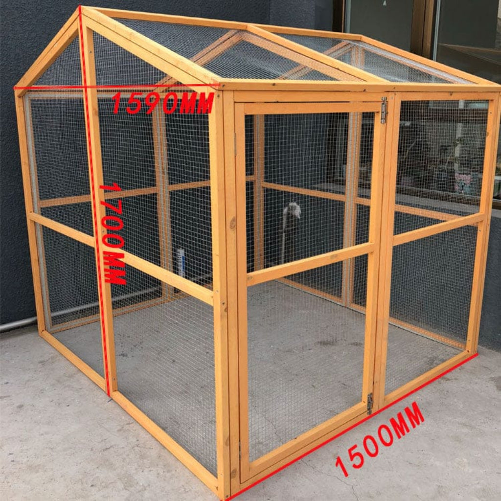 Wooden Chicken Coop with Egg House | Backyard Poultry Enclosure
