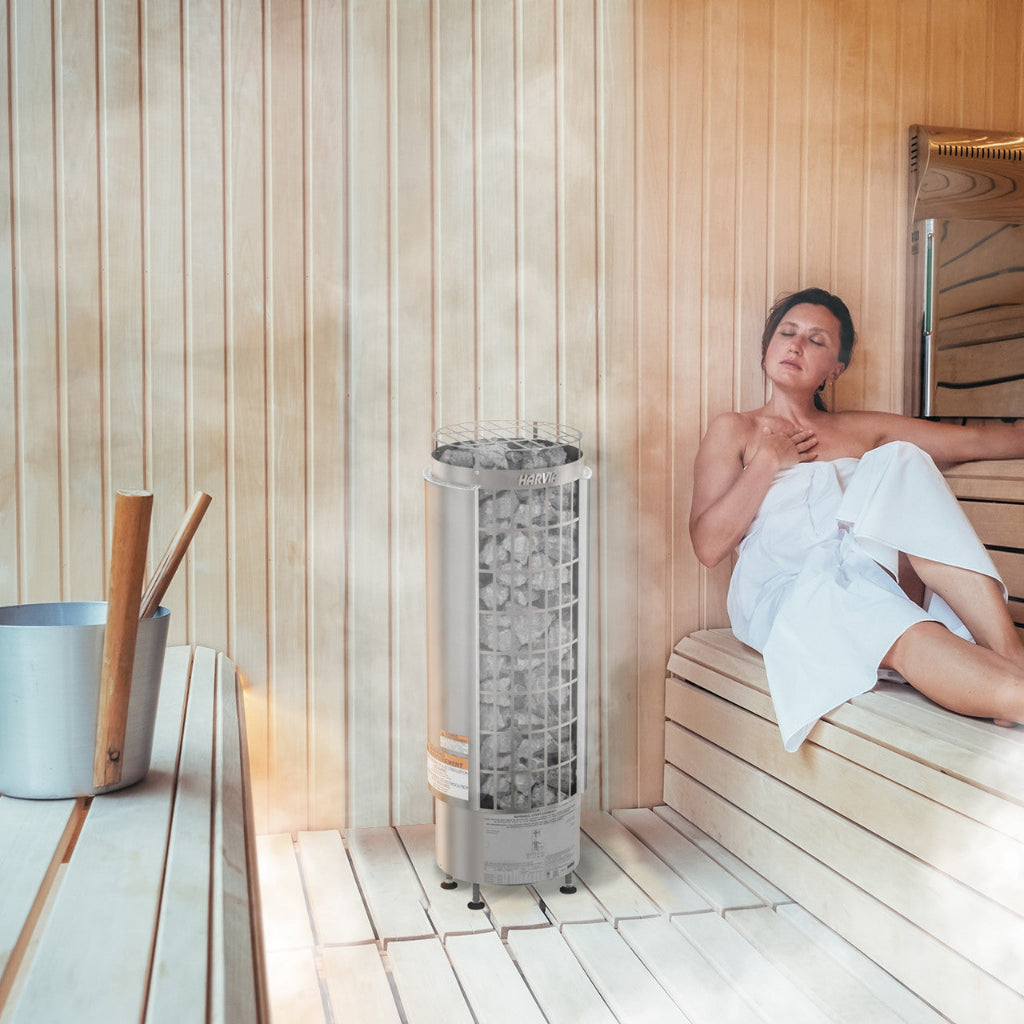 Harvia Cilindro Electric Sauna Heater | Premium Finnish Sauna Heating System (SAK86571)