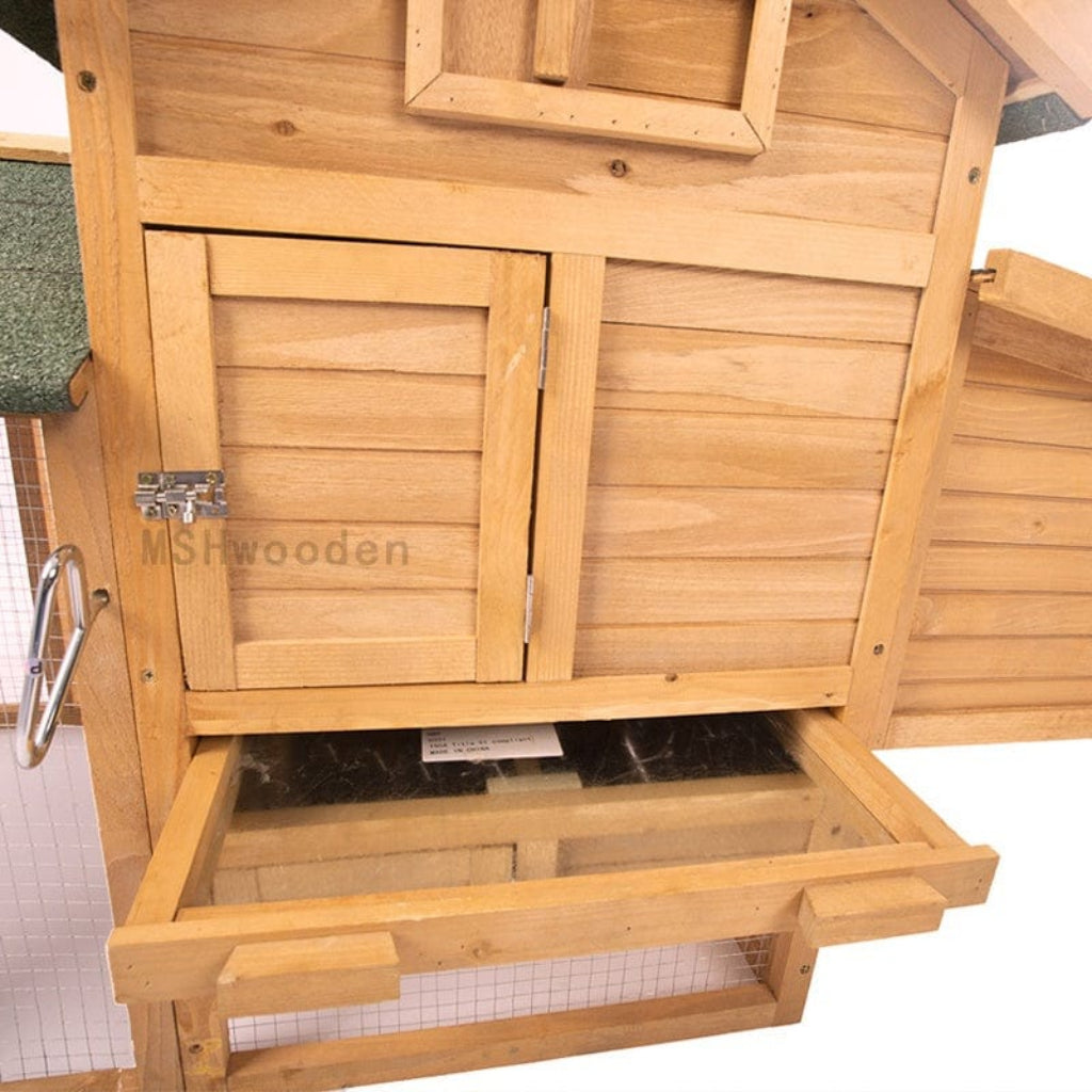 Large Wooden Chicken Coop & Rabbit Hutch | Backyard Poultry House