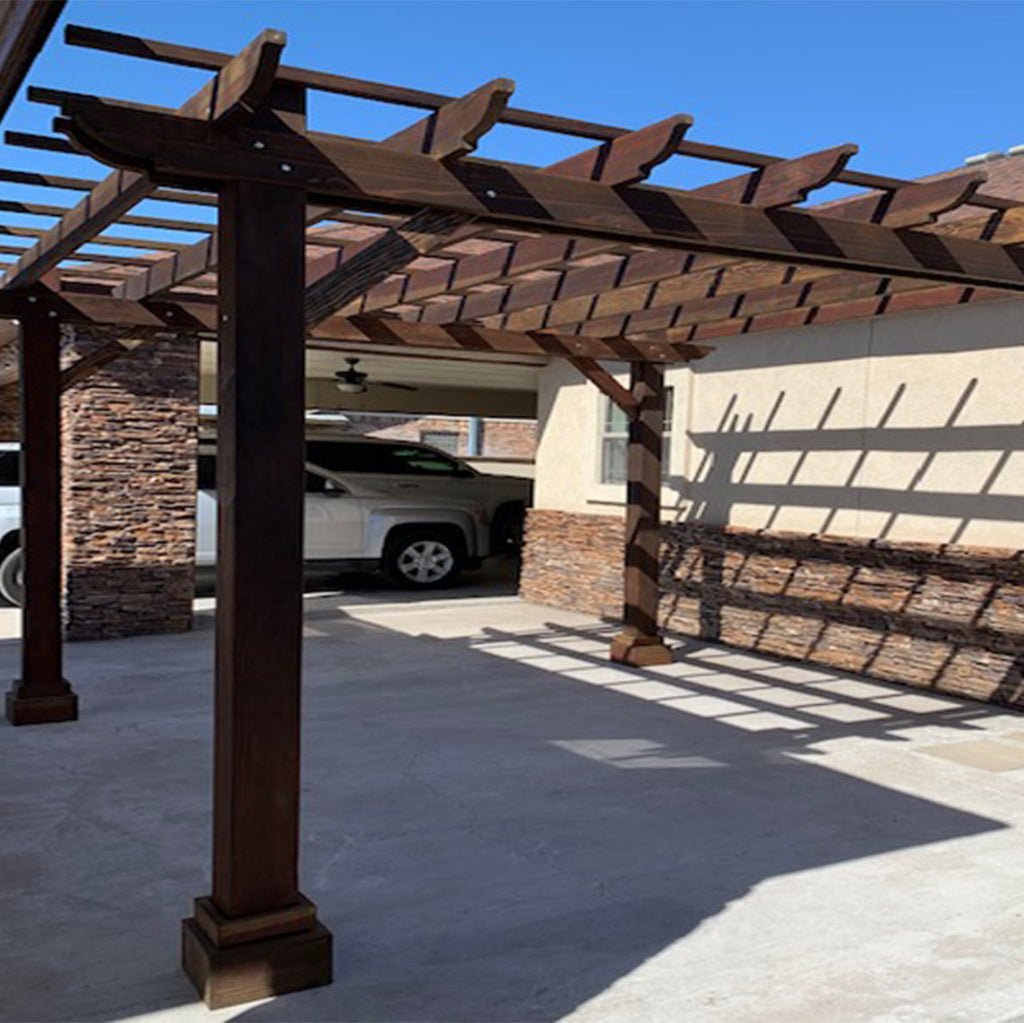 Best Redwood Super Deck Pergola | Custom Redwood Outdoor Pergola System