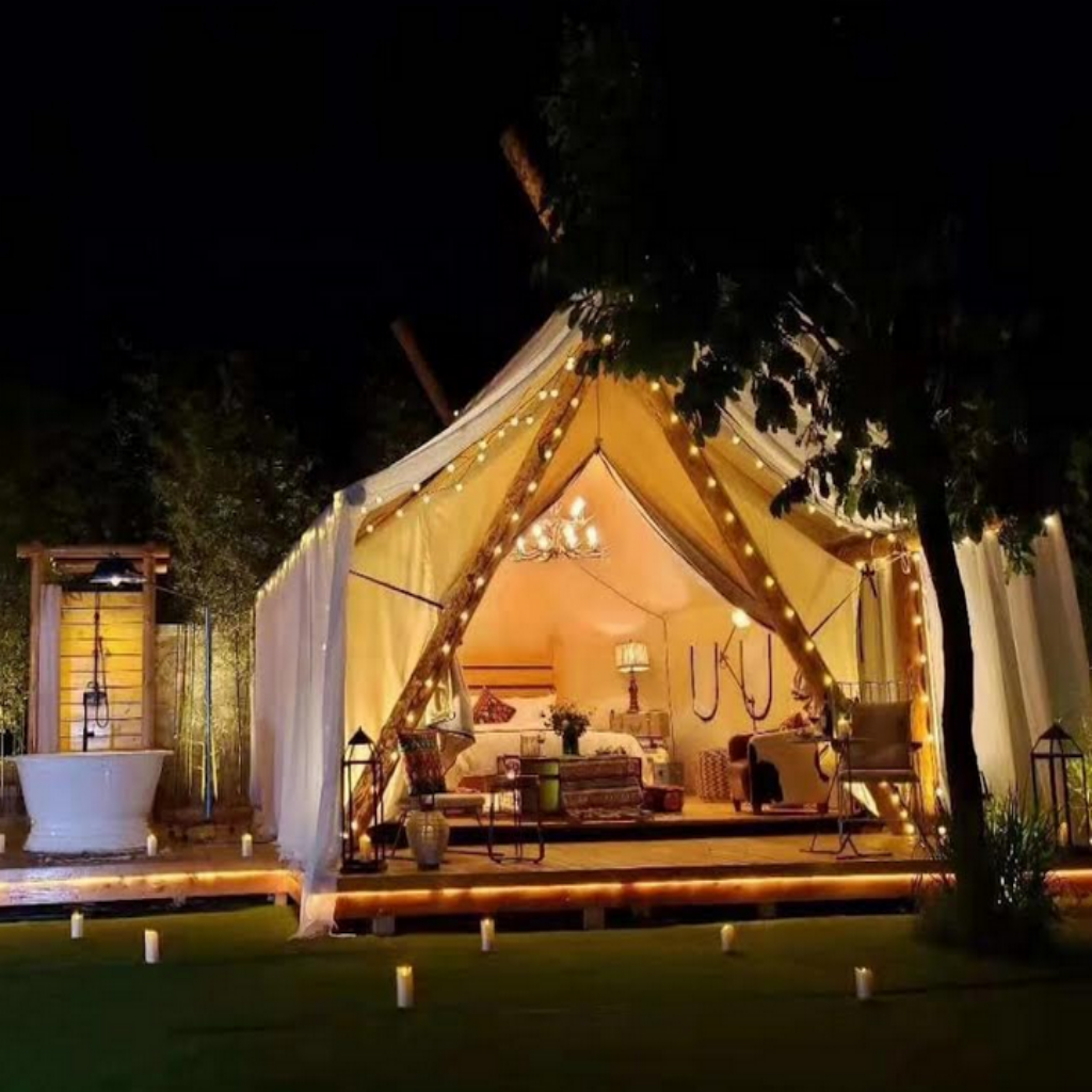 Tent Spaces TJT1624 Luxury Rectangular Tent | Architectural Glamping Tent System