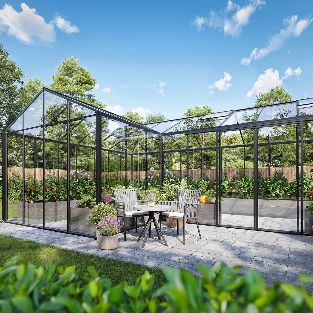 Bloom Cabin Aluminum Grand Orangerie Greenhouse | Luxury Estate Garden Conservatory