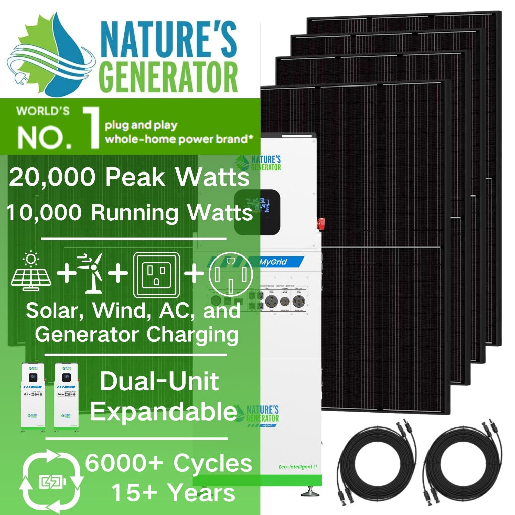 Nature’s Generator MyGrid 10K Solar Generator for Home