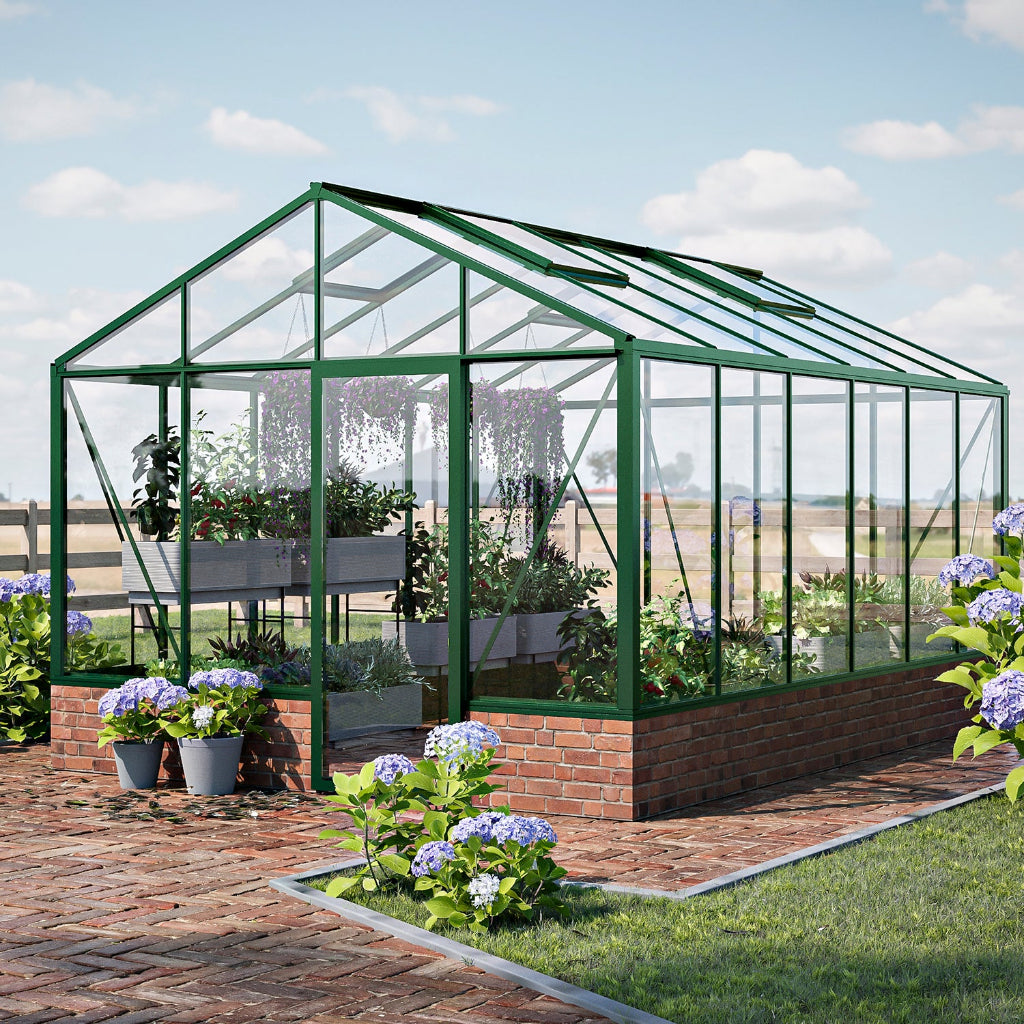 Bloom Cabin Aluminum CLASSIC Wall-Mounted Greenhouse | Architectural Lean-To Garden Conservatory
