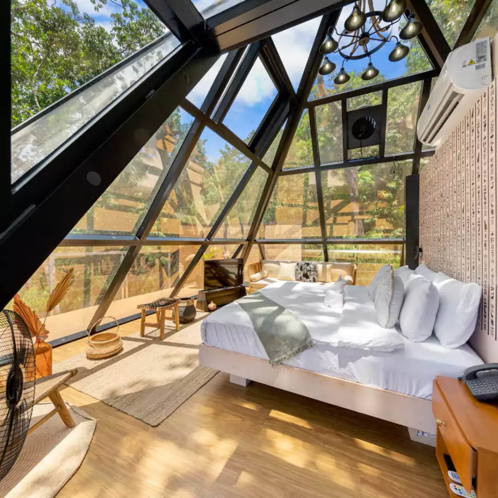 Dome Spaces GPYR Series Glass Pyramid | Architectural Glass Hospitality Pyramids