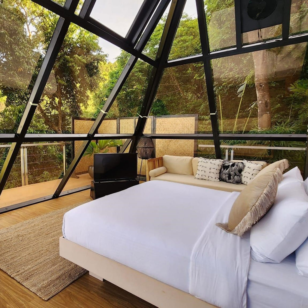 Dome Spaces GPYR Series Glass Pyramid | Architectural Glass Hospitality Pyramids