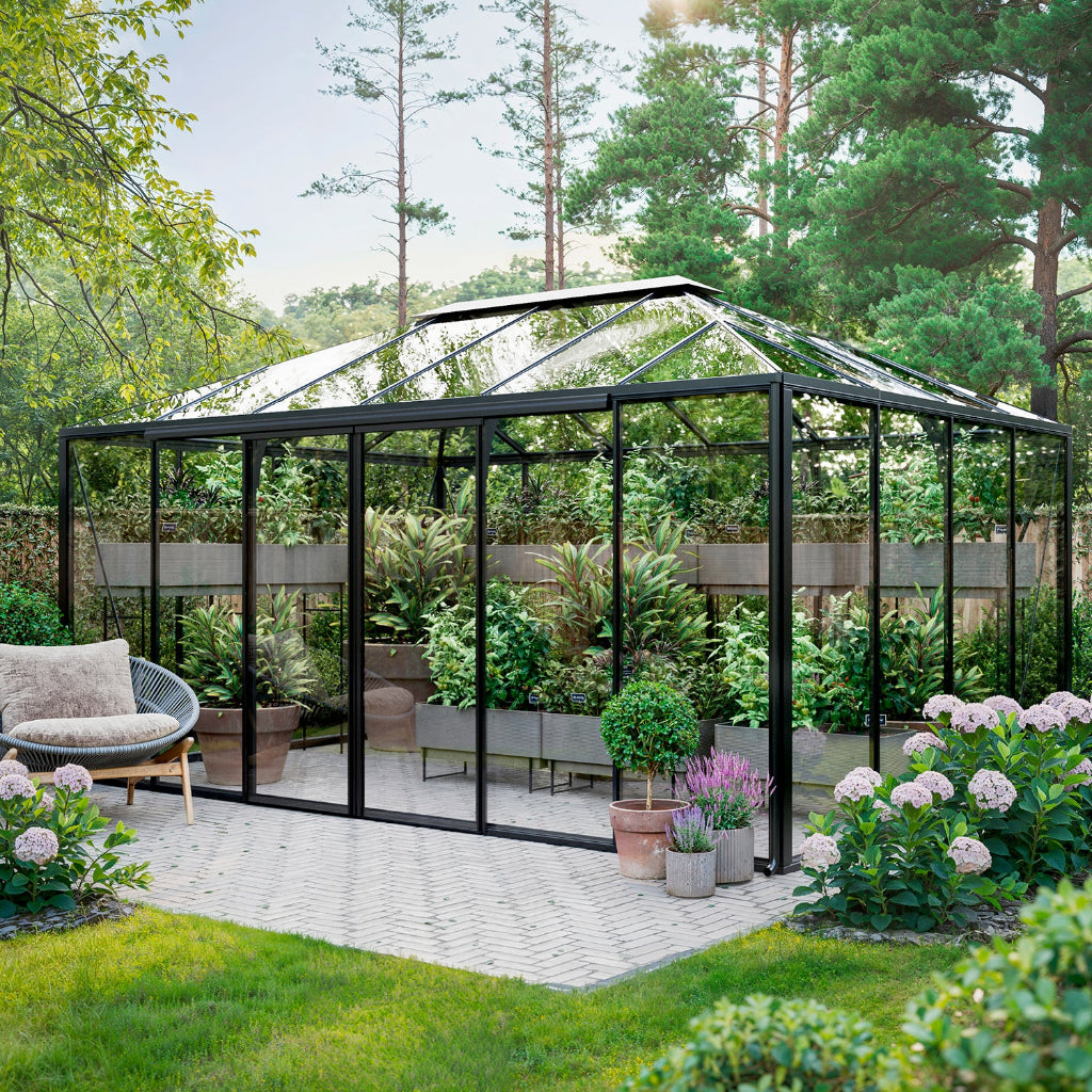 Bloom Cabin Aluminum Pyramid Greenhouse | Architectural Pyramid Garden Conservatory