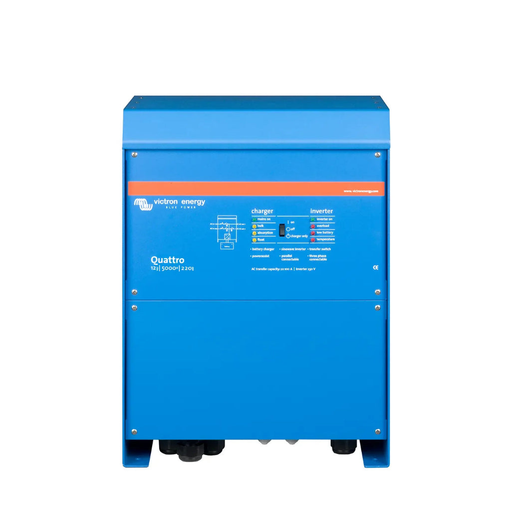 Victron Energy Quattro 12/5000 Inverter Charger | Dual AC Input Power System