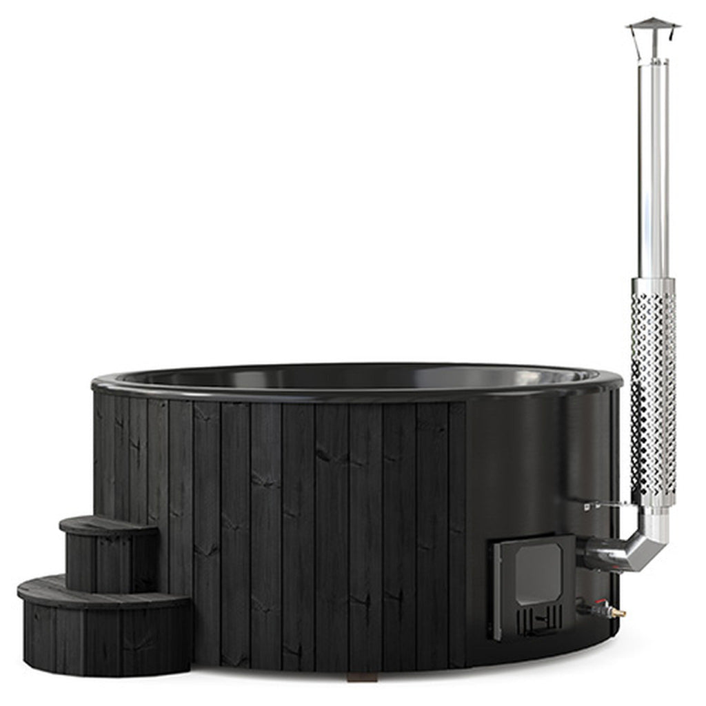 SaunaLife SOAK-Series Model S6B 7-Person Wood-Fired Hot Tub