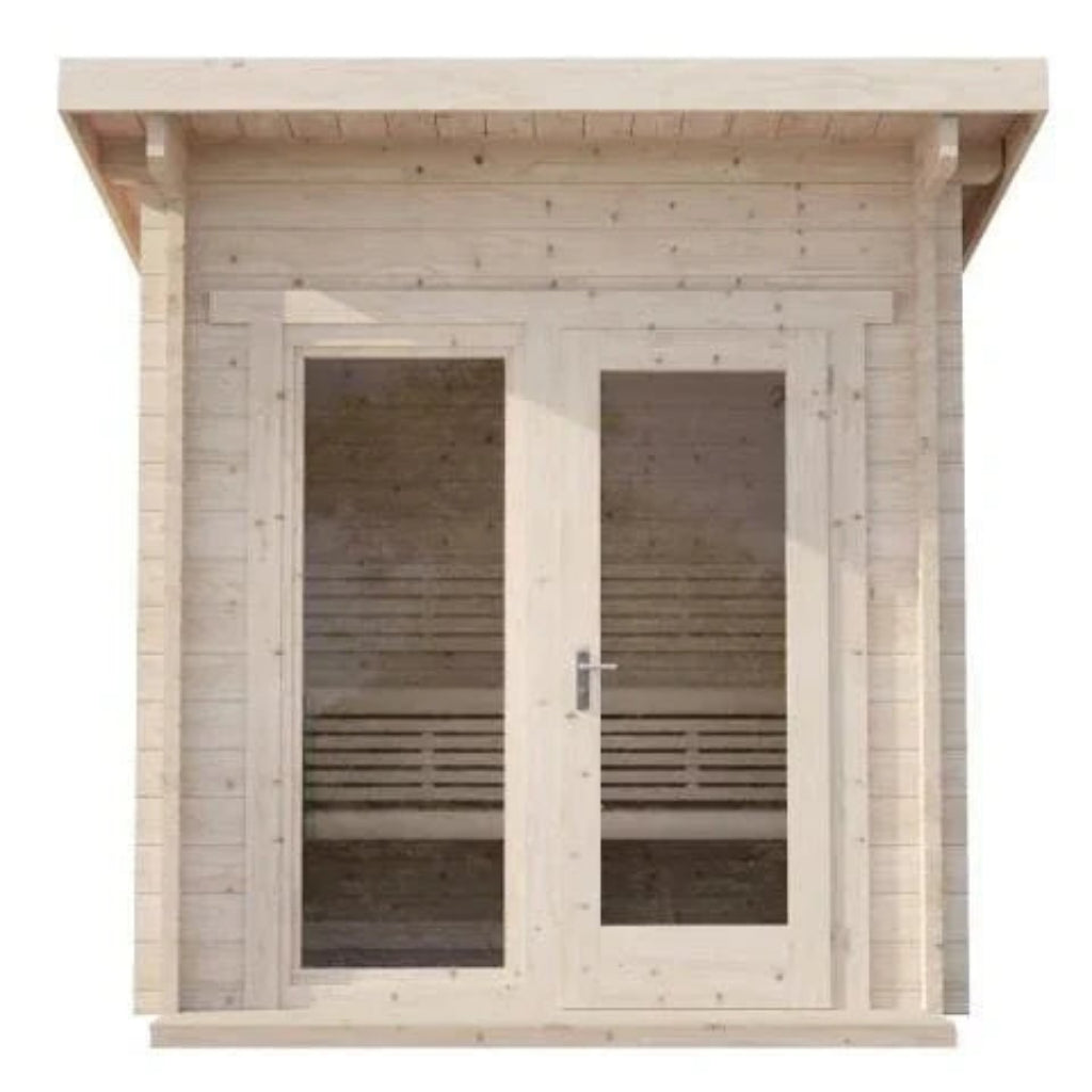 SaunaLife GARDEN-Series Model G4 6-Person Outdoor Home Sauna Kit