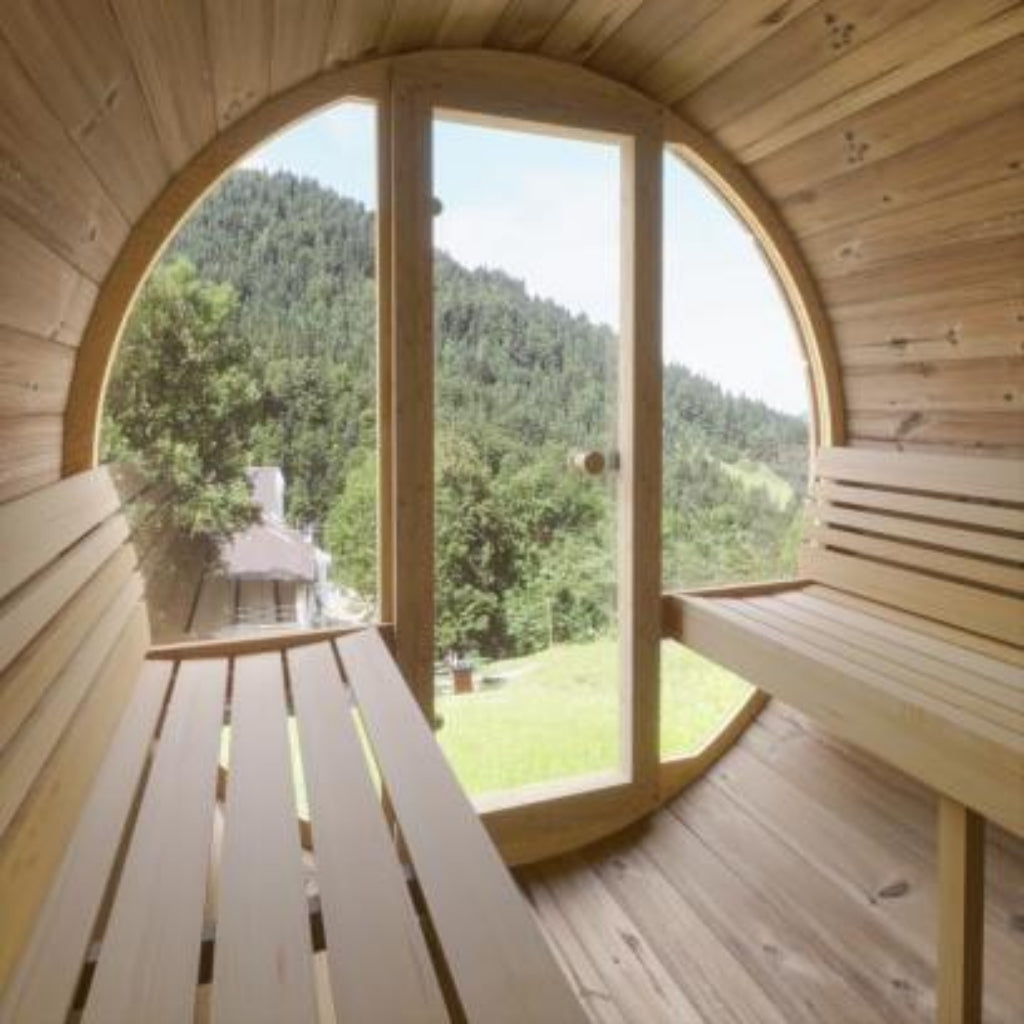 SaunaLife E8G ERGO-Series 6-Person Outdoor Barrel Sauna (SAK92814)