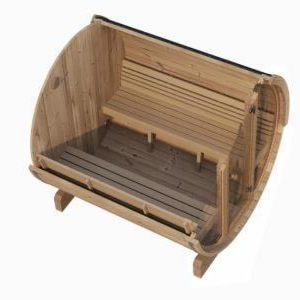 SaunaLife E8G ERGO-Series 6-Person Outdoor Barrel Sauna