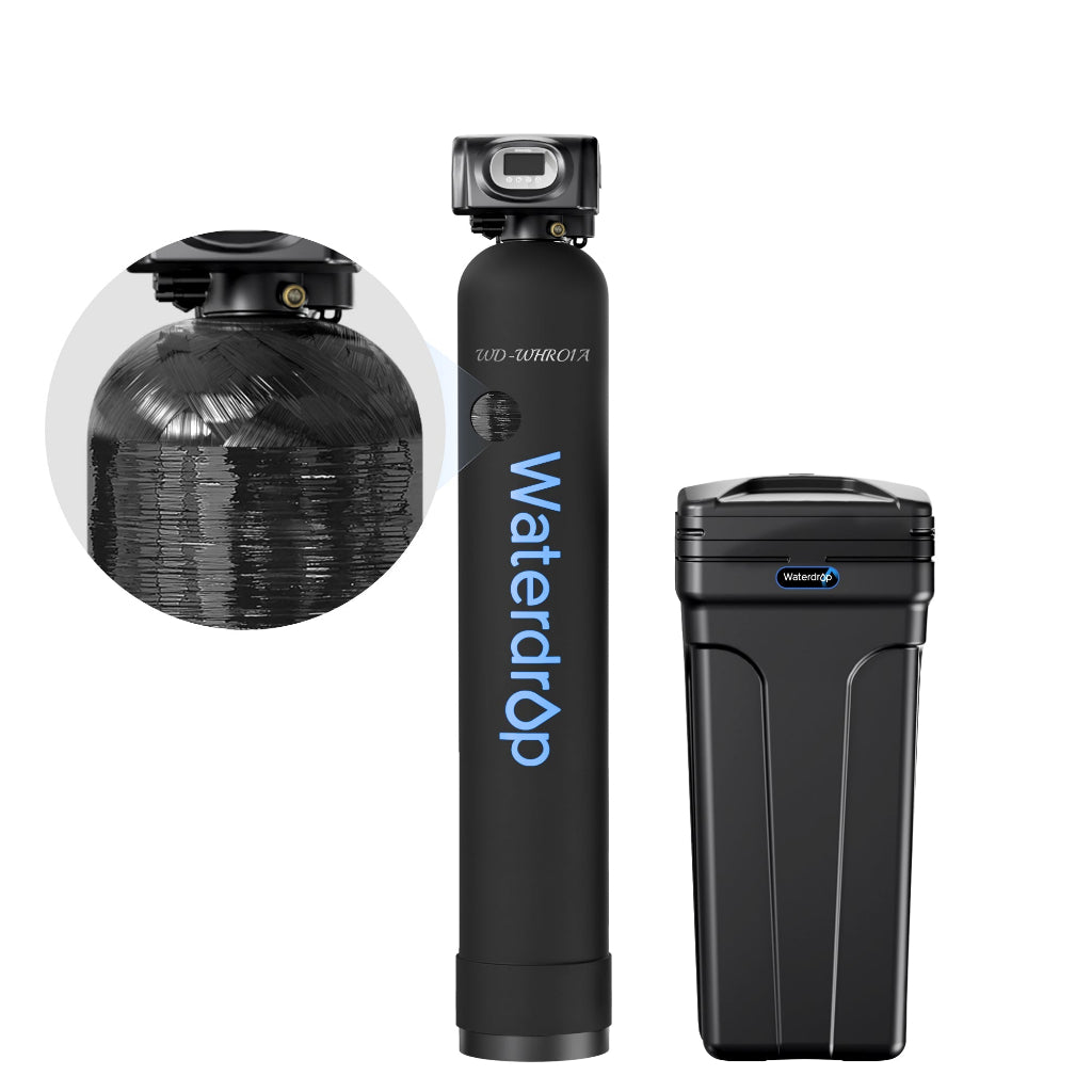 Waterdrop WHR01B 48,000 Grain Whole House Water Softener System