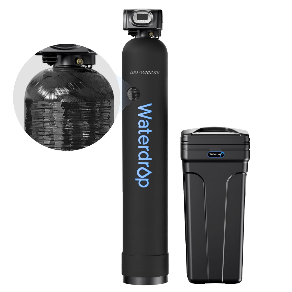 Waterdrop WHR01B 48,000 Grain Whole House Water Softener System