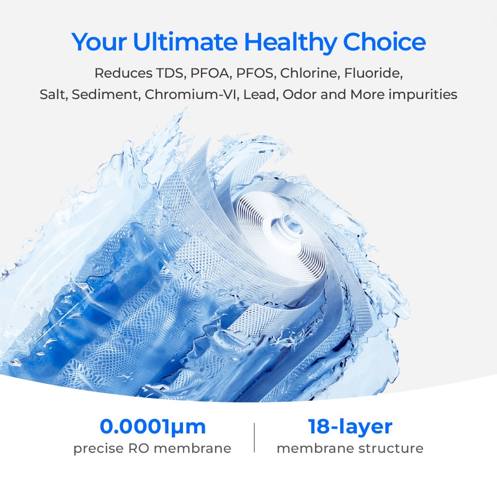 Waterdrop X14 1400 GPD Tankless Alkaline Reverse Osmosis System