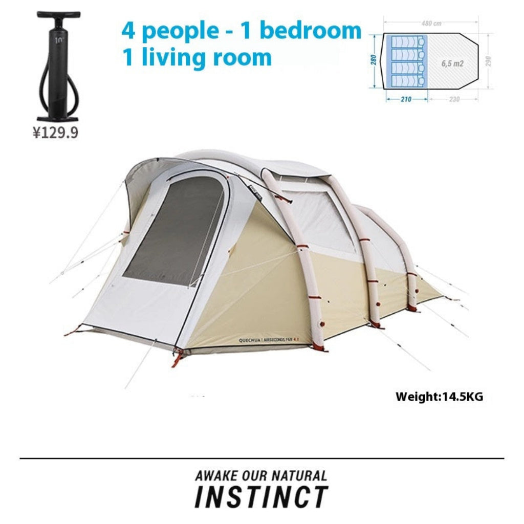 Inflatable Shading Tent | All-Season Family Camping Shelter