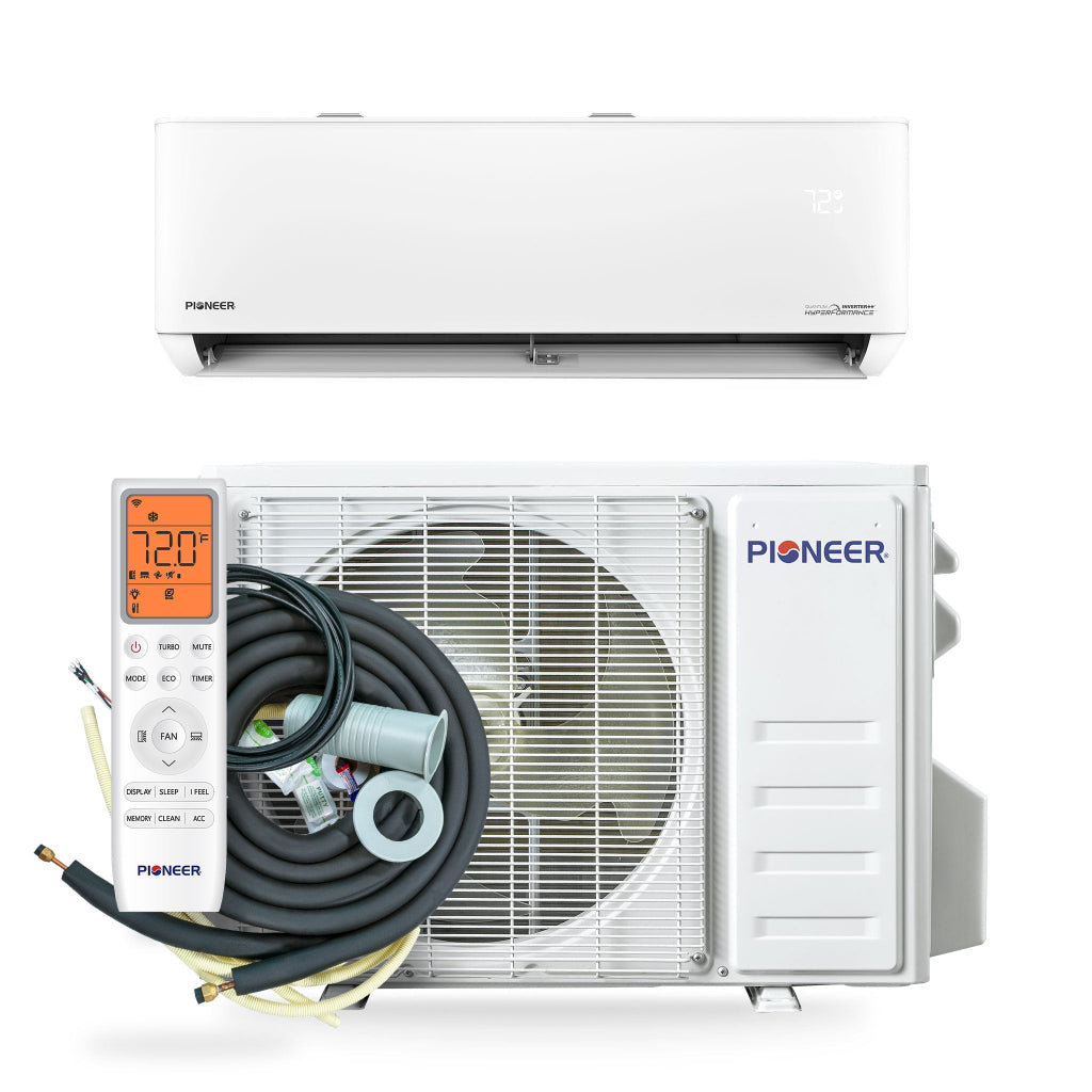 Pioneer Quantum Hyperformance 12,000 BTU 25 SEER2 Ductless Mini Split Heat Pump System