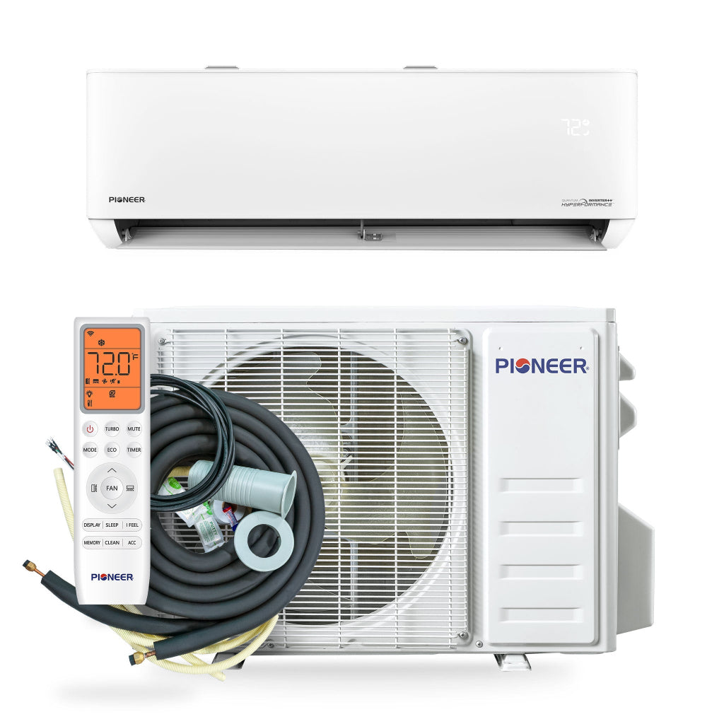 Pioneer Quantum Hyperformance™ 18,000 BTU 23.5 SEER2 High-Wall Ductless Hyper Heat Pump System