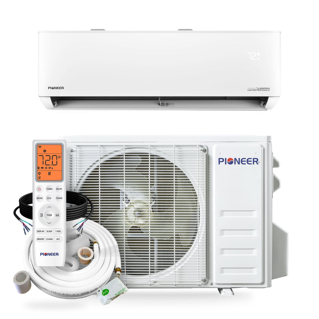 Pioneer Quantum Hyperformance™ 18,000 BTU 23.5 SEER2 High-Wall Ductless Hyper Heat Pump System