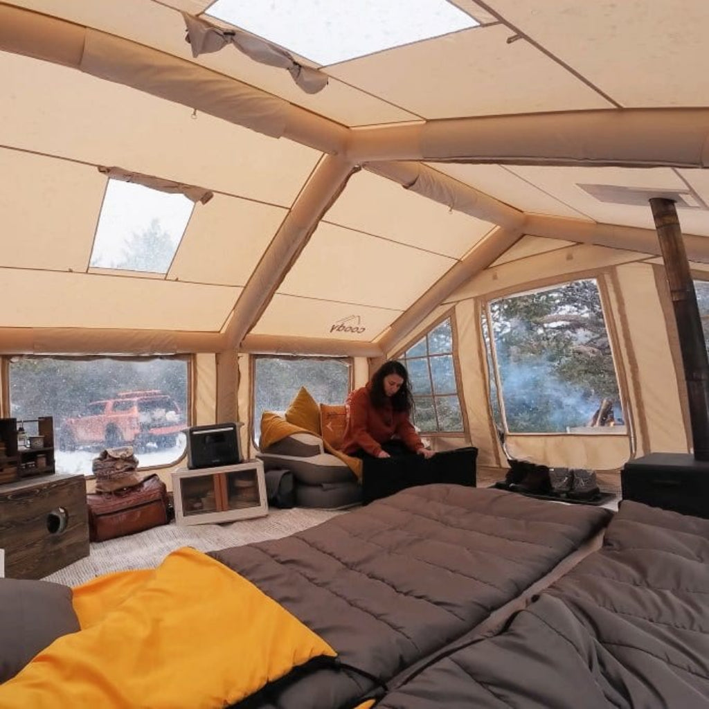 Coody 17.2 Koala-7 Beige Inflatable Air Tent for 2–10 People