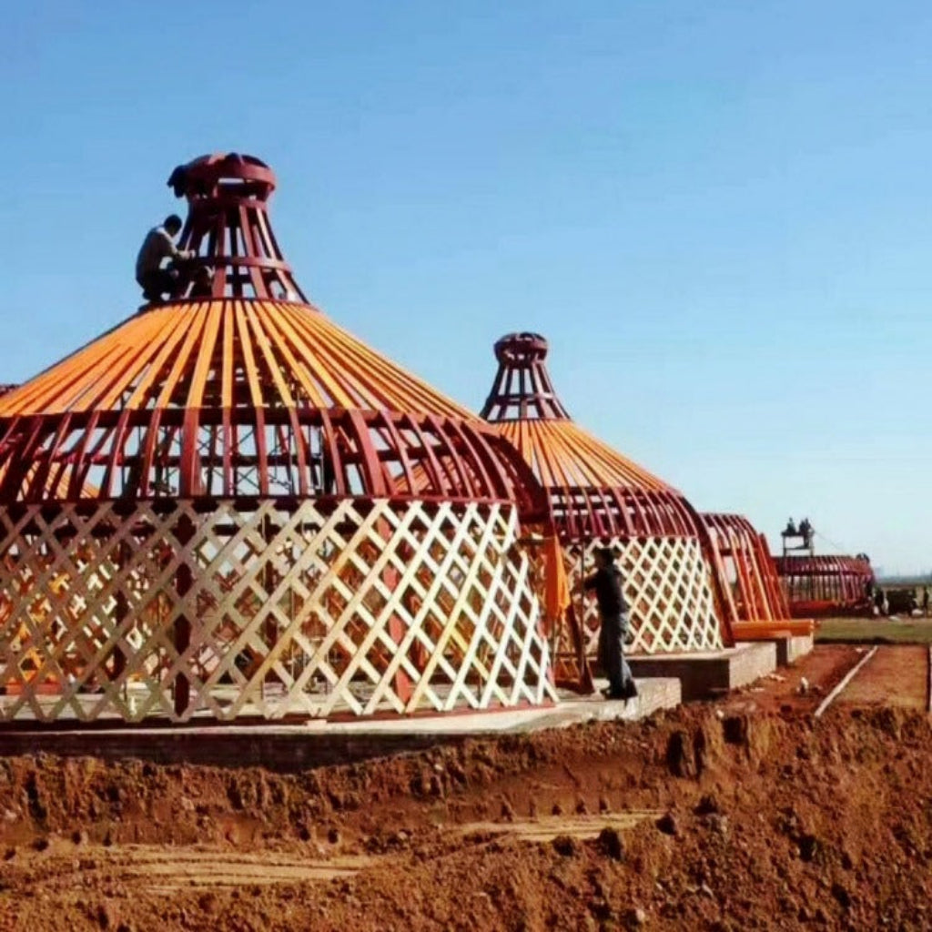 Yurt Spaces YM L Steel & Wood Yurt | Hybrid Luxury Yurt System