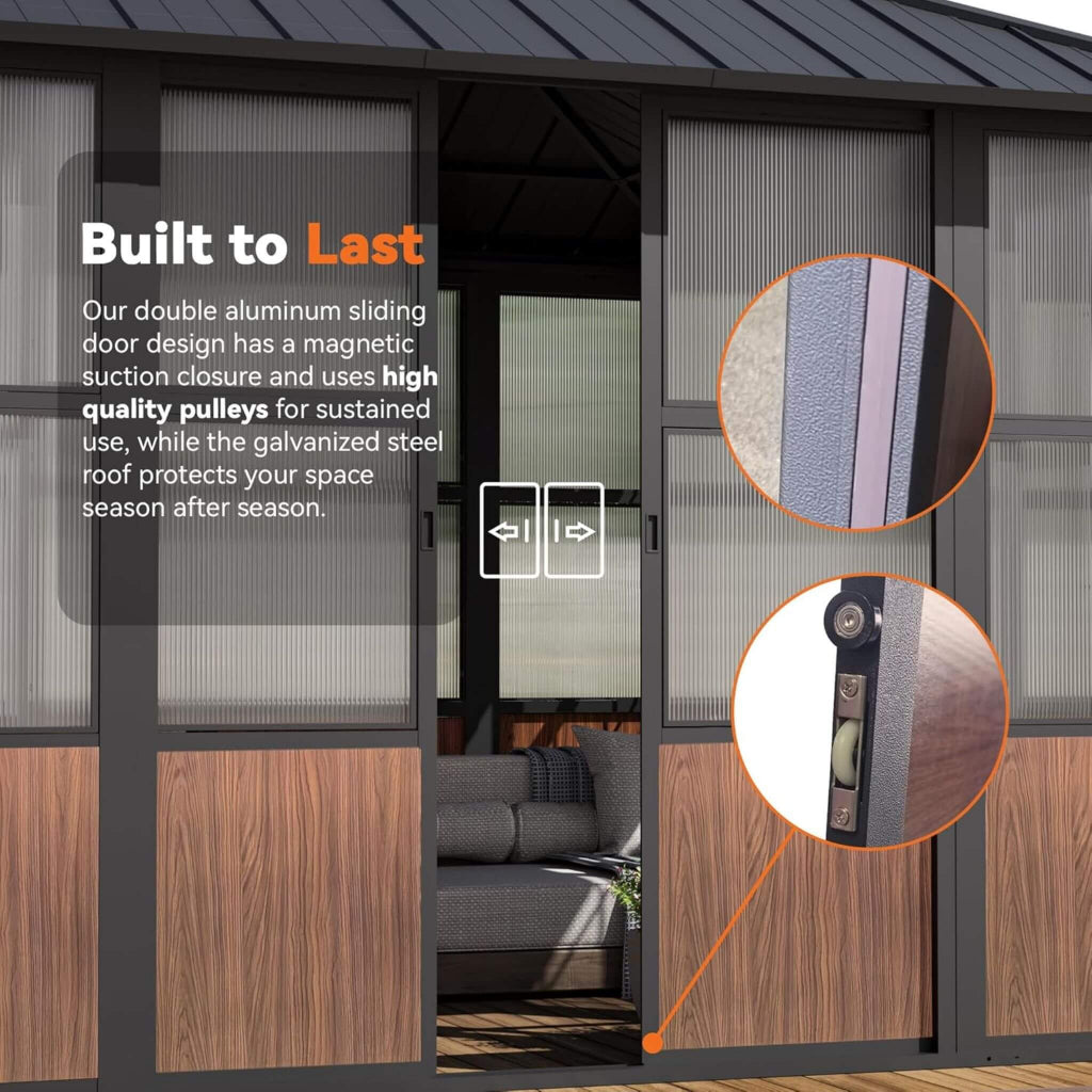Alora Premium Hardtop Aluminum Sunroom Solarium (SAK60439)