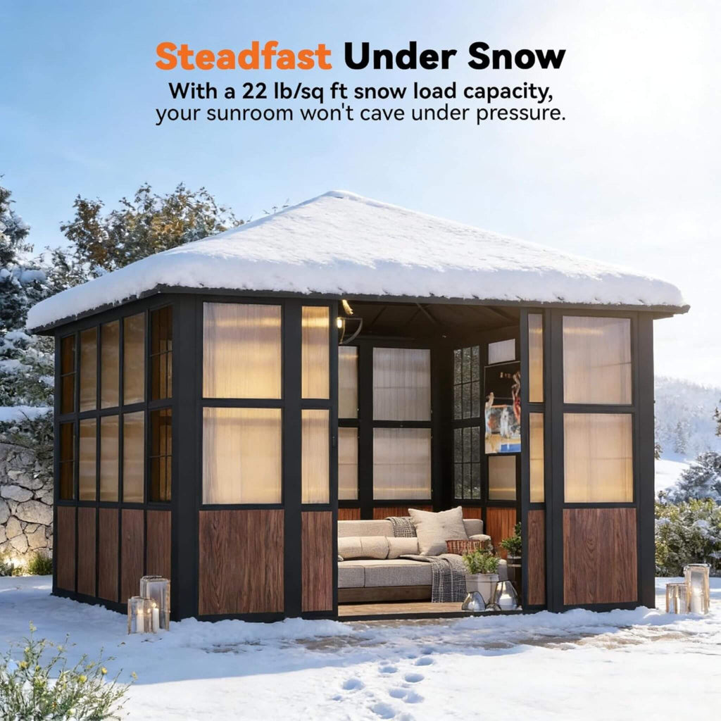 Alora Premium Hardtop Aluminum Sunroom Solarium (SAK60439)