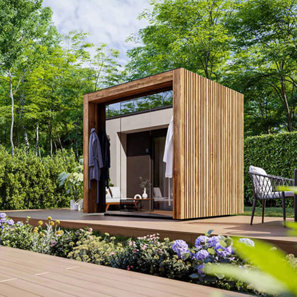 ThermaSol Fortis 4-Person Outdoor Sauna Cabin (SAK35896)