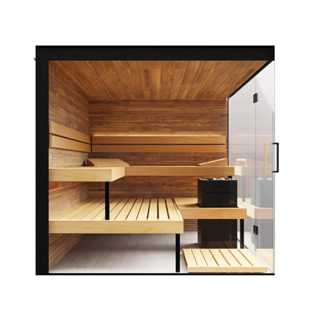 ThermaSol Lumaria 5-Person Indoor Glass Sauna Cabin (SAK84962)