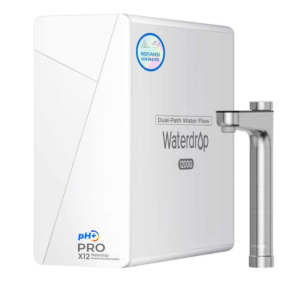 Waterdrop X12-Pro 1200 GPD Tankless Reverse Osmosis Water Filtration System