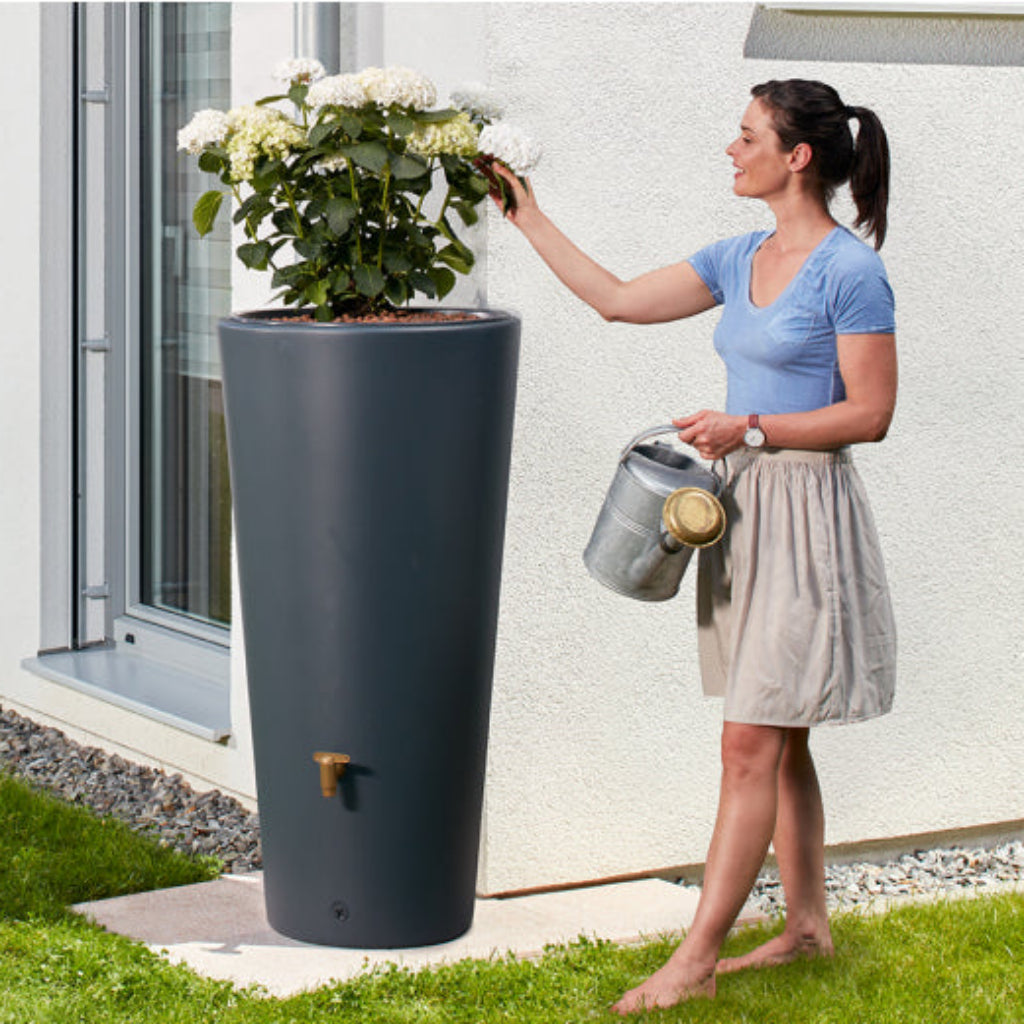 Vasco 2-in-1 Water Tank | Modern Rainwater Tank with Planter